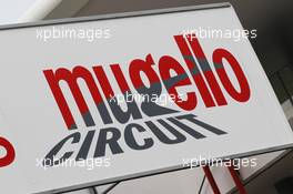 Mugello circuit sign  01.05.2012. Formula 1 World Championship, Testing, Mugello, Italy