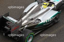 Nico Rosberg (GER), Mercedes AMG Petronas rear wing and exhaust  01.05.2012. Formula 1 World Championship, Testing, Mugello, Italy