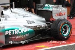 Nico Rosberg (GER), Mercedes AMG Petronas rear suspension and rear wing 01.05.2012. Formula 1 World Championship, Testing, Mugello, Italy