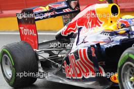 Mark Webber (AUS), Red Bull Racing rear suspension and exhaust  01.05.2012. Formula 1 World Championship, Testing, Mugello, Italy