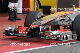 Mclaren testing parts on front wing  02.05.2012. Formula 1 World Championship, Testing, Mugello, Italy