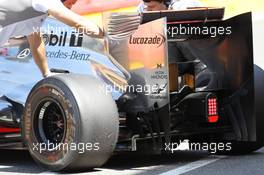 McLaren turning vanes and rear wing  02.05.2012. Formula 1 World Championship, Testing, Mugello, Italy