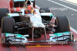 Mercedes front wing  02.05.2012. Formula 1 World Championship, Testing, Mugello, Italy