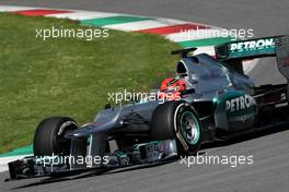 Michael Schumacher (GER), Mercedes GP  02.05.2012. Formula 1 World Championship, Testing, Mugello, Italy