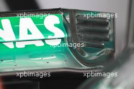 Mercedes AMG F1 W03 rear wing detail. 23.03.2012. Formula 1 World Championship, Rd 2, Malaysian Grand Prix, Sepang, Malaysia, Friday Practice