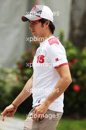 Sergio Perez (MEX) Sauber. 23.03.2012. Formula 1 World Championship, Rd 2, Malaysian Grand Prix, Sepang, Malaysia, Friday Practice