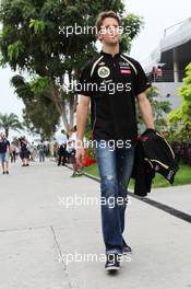 Romain Grosjean (FRA) Lotus F1 Team. 23.03.2012. Formula 1 World Championship, Rd 2, Malaysian Grand Prix, Sepang, Malaysia, Friday Practice