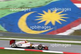 Narain Karthikeyan (IND) HRT Formula One Team HRT F112. 23.03.2012. Formula 1 World Championship, Rd 2, Malaysian Grand Prix, Sepang, Malaysia, Friday Practice