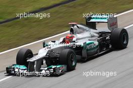 Michael Schumacher (GER) Mercedes AMG F1 W03. 23.03.2012. Formula 1 World Championship, Rd 2, Malaysian Grand Prix, Sepang, Malaysia, Friday Practice