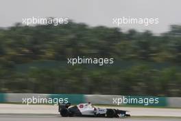 Kamui Kobayashi (JPN) Sauber C31. 23.03.2012. Formula 1 World Championship, Rd 2, Malaysian Grand Prix, Sepang, Malaysia, Friday Practice
