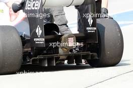 Sauber C31 rear diffuser detail. 23.03.2012. Formula 1 World Championship, Rd 2, Malaysian Grand Prix, Sepang, Malaysia, Friday Practice