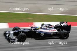 Bruno Senna (BRA) Williams FW34. 23.03.2012. Formula 1 World Championship, Rd 2, Malaysian Grand Prix, Sepang, Malaysia, Friday Practice