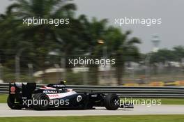 Rubens Barrichello (BRA) Williams FW33. 23.03.2012. Formula 1 World Championship, Rd 2, Malaysian Grand Prix, Sepang, Malaysia, Friday Practice