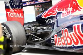 Red Bull Racing RB8 exhaust detail. 23.03.2012. Formula 1 World Championship, Rd 2, Malaysian Grand Prix, Sepang, Malaysia, Friday Practice