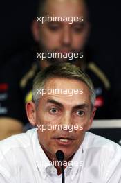 Martin Whitmarsh (GBR) McLaren Chief Executive Officer in the FIA Press Conference. 23.03.2012. Formula 1 World Championship, Rd 2, Malaysian Grand Prix, Sepang, Malaysia, Friday