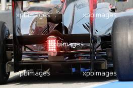 McLaren MP4/27 rear diffuser detail. 23.03.2012. Formula 1 World Championship, Rd 2, Malaysian Grand Prix, Sepang, Malaysia, Friday Practice