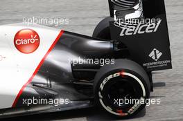Sauber C31 exhaust detail. 23.03.2012. Formula 1 World Championship, Rd 2, Malaysian Grand Prix, Sepang, Malaysia, Friday Practice