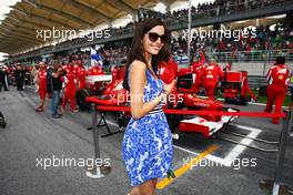 A Welcome Sight on the grid. 25.03.2012. Formula 1 World Championship, Rd 2, Malaysian Grand Prix, Sepang, Malaysia, Sunday Pre-Race Grid