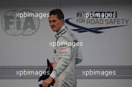 Michael Schumacher (GER), Mercedes AMG Petronas  25.03.2012. Formula 1 World Championship, Rd 2, Malaysian Grand Prix, Sepang, Malaysia, Sunday Podium
