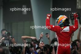 Fernando Alonso (ESP), Scuderia Ferrari  25.03.2012. Formula 1 World Championship, Rd 2, Malaysian Grand Prix, Sepang, Malaysia, Sunday Podium