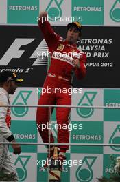 1st place  25.03.2012. Formula 1 World Championship, Rd 2, Malaysian Grand Prix, Sepang, Malaysia, Sunday Podium