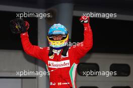 Race winner Fernando Alonso (ESP) Ferrari celebrates in parc ferme. 25.03.2012. Formula 1 World Championship, Rd 2, Malaysian Grand Prix, Sepang, Malaysia, Sunday Race