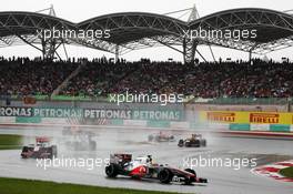 Lewis Hamilton (GBR) McLaren MP4/27. 25.03.2012. Formula 1 World Championship, Rd 2, Malaysian Grand Prix, Sepang, Malaysia, Sunday Race