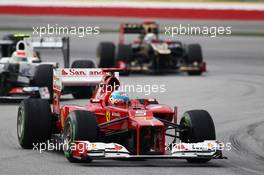 Fernando Alonso (ESP) Ferrari F2012. 25.03.2012. Formula 1 World Championship, Rd 2, Malaysian Grand Prix, Sepang, Malaysia, Sunday Race