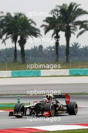 Kimi Raikkonen (FIN) Lotus E20. 24.03.2012. Formula 1 World Championship, Rd 2, Malaysian Grand Prix, Sepang, Malaysia, Saturday Practice