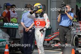 pole for Lewis Hamilton (GBR), McLaren Mercedes  24.03.2012. Formula 1 World Championship, Rd 2, Malaysian Grand Prix, Sepang, Malaysia, Saturday Qualifying