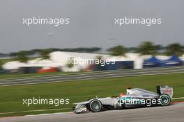 Michael Schumacher (GER) Mercedes AMG F1 W03. 24.03.2012. Formula 1 World Championship, Rd 2, Malaysian Grand Prix, Sepang, Malaysia, Saturday Qualifying