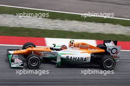 Nico Hulkenberg (GER) Sahara Force India F1 VJM05. 24.03.2012. Formula 1 World Championship, Rd 2, Malaysian Grand Prix, Sepang, Malaysia, Saturday Practice