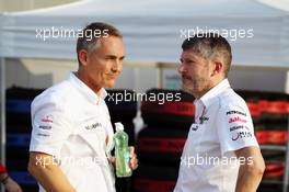 (L to R): Martin Whitmarsh (GBR) McLaren Chief Executive Officer with Nick Fry (GBR) Mercedes AMG F1 Chief Executive Officer. 24.03.2012. Formula 1 World Championship, Rd 2, Malaysian Grand Prix, Sepang, Malaysia, Saturday Qualifying