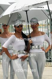 Grid girls. 24.03.2012. Formula 1 World Championship, Rd 2, Malaysian Grand Prix, Sepang, Malaysia, Saturday