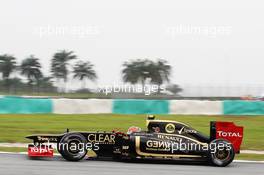 Romain Grosjean (FRA) Lotus F1 E20. 24.03.2012. Formula 1 World Championship, Rd 2, Malaysian Grand Prix, Sepang, Malaysia, Saturday Practice