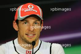Jenson Button (GBR) McLaren int he FIA Press Conference. 24.03.2012. Formula 1 World Championship, Rd 2, Malaysian Grand Prix, Sepang, Malaysia, Saturday Qualifying