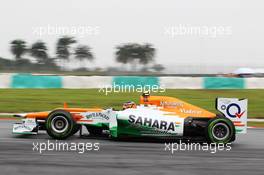 Nico Hulkenberg (GER) Sahara Force India F1 VJM05. 24.03.2012. Formula 1 World Championship, Rd 2, Malaysian Grand Prix, Sepang, Malaysia, Saturday Practice