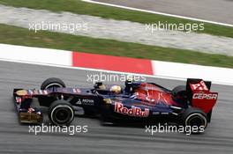 Jean-Eric Vergne (FRA) Scuderia Toro Rosso STR7. 24.03.2012. Formula 1 World Championship, Rd 2, Malaysian Grand Prix, Sepang, Malaysia, Saturday Practice