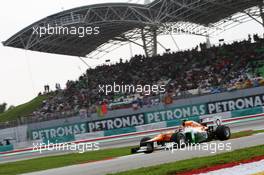 Nico Hulkenberg (GER) Sahara Force India F1 VJM05. 24.03.2012. Formula 1 World Championship, Rd 2, Malaysian Grand Prix, Sepang, Malaysia, Saturday Qualifying