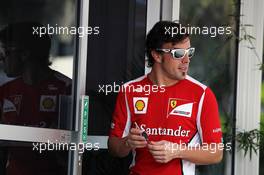 Fernando Alonso (ESP) Ferrari. 24.03.2012. Formula 1 World Championship, Rd 2, Malaysian Grand Prix, Sepang, Malaysia, Saturday