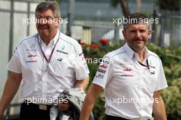 (L to R): Ross Brawn (GBR) Mercedes AMG F1 Team Principal with Nick Fry (GBR) Mercedes AMG F1 Chief Executive Officer. 24.03.2012. Formula 1 World Championship, Rd 2, Malaysian Grand Prix, Sepang, Malaysia, Saturday