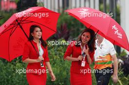 Air Asia Stewardesses. 25.03.2012. Formula 1 World Championship, Rd 2, Malaysian Grand Prix, Sepang, Malaysia, Sunday