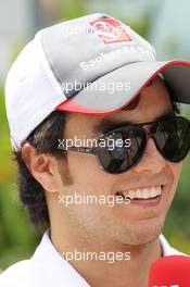 Sergio Perez (MEX) Sauber. 25.03.2012. Formula 1 World Championship, Rd 2, Malaysian Grand Prix, Sepang, Malaysia, Sunday