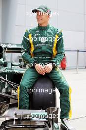 Heikki Kovalainen (FIN) Caterham  at a team photograph. 25.03.2012. Formula 1 World Championship, Rd 2, Malaysian Grand Prix, Sepang, Malaysia, Sunday