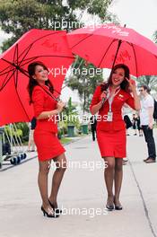Air Asia Stewardesses 25.03.2012. Formula 1 World Championship, Rd 2, Malaysian Grand Prix, Sepang, Malaysia, Sunday