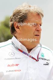 Norbert Haug (GER) Mercedes Sporting Director. 25.03.2012. Formula 1 World Championship, Rd 2, Malaysian Grand Prix, Sepang, Malaysia, Sunday