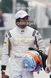 Narain Karthikeyan (IND) Hispania Racing F1 Team (HRT). 22.03.2012. Formula 1 World Championship, Rd 2, Malaysian Grand Prix, Sepang, Malaysia, Thursday