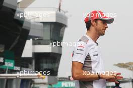 Jenson Button (GBR) McLaren. 22.03.2012. Formula 1 World Championship, Rd 2, Malaysian Grand Prix, Sepang, Malaysia, Thursday