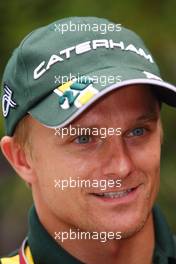 Heikki Kovalainen (FIN) Caterham. 22.03.2012. Formula 1 World Championship, Rd 2, Malaysian Grand Prix, Sepang, Malaysia, Thursday