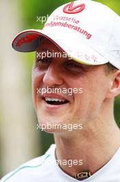Michael Schumacher (GER) Mercedes AMG F1. 22.03.2012. Formula 1 World Championship, Rd 2, Malaysian Grand Prix, Sepang, Malaysia, Thursday